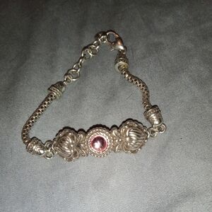 Brighton Bracelet with Pink Gemstone